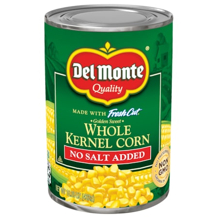 Del Monte Golden Sweet No Salt Added Whole Kernel Corn 15.25 oz. Can, PK24 2001421